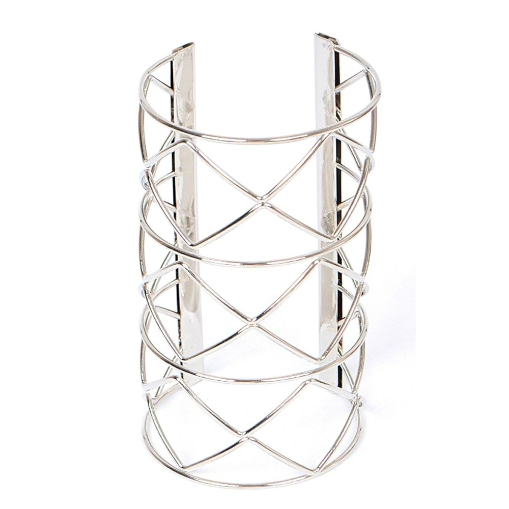 Set of Open Cut Metallic Cuff Bracelets - Picture 4 of 6